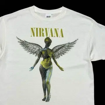 레어 XL 90s NIRVANA IN UTERO 티셔츠 1993