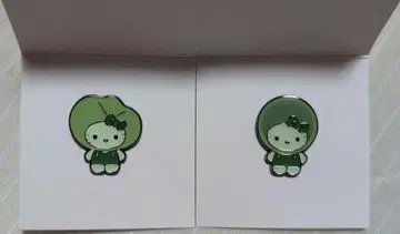 일본관 모스 키티 핀 배지 2개 마리모 & 후쿠로노리
