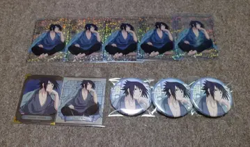 NARUTO 돌풍전 느긋하게 하자니깐 사스케 캔뱃지 클리어 카드