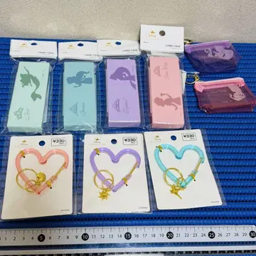 캔두 디즈니 프린세스 화장품 케이스 카라비너 파우치 세트 -