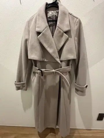 tocco closet 그레이쉬 핑크 롱 코트 M