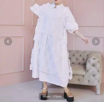 manana suerte 레이스 원피스 벌룬 슬리브 원피스 세트