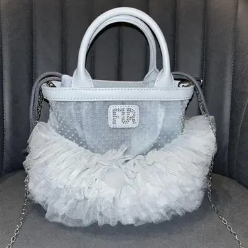 [ USAGI ONLINE 한정판 ] 크리스탈 로고 튜튜 백