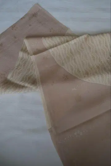 크레이프 원단 오비 장식 천