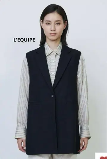 [ 새상품급 ] L'EQUIPE 깁슨 코튼 베스트