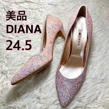 새상품급 DIANA 다이애나 글리터 펌프스 스틸레토 24.5cm