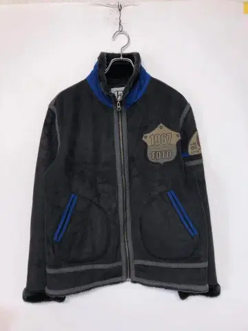 FIDATO 이타카지 칼리지 골프 구제 의류 페이크 무스탕 자켓