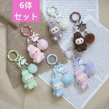 LABUBU 라브브 키링 6체 세트