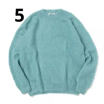 BRUSHED SUPER KID MOHAIR KNIT P/O