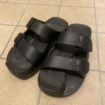 쿠바 Racbaki 이지 샌들 랩 블랙