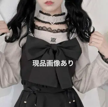 ROJITA BIG 리본 뷔스티에 블랙