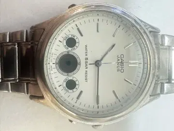 JANUS AQ-610 화이트 다이얼 남성용 손목시계