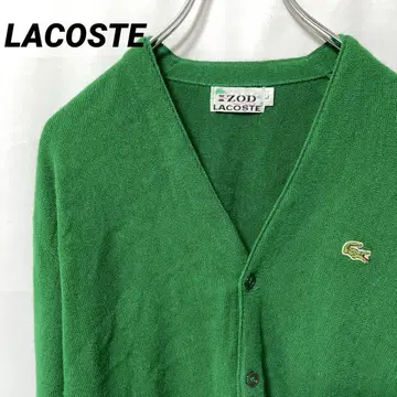 N-5668 70s 라코스테 빈티지 아크릴 니트 가디건 실타래 택