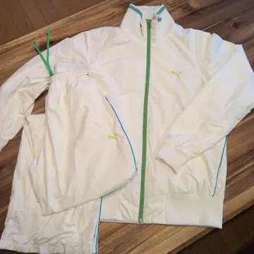 PUMA 화이트 저지 셋업