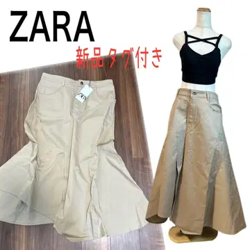 ZARA 아지메 비대칭 롱 스커트