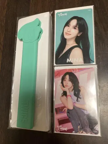 TWICE MINA 부채 그립 & 포토카드 세트