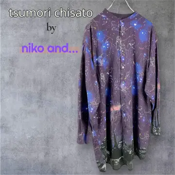 팔로우 할인 있음 츠모리치사토 x niko and - 비에라 프린트 튜닉