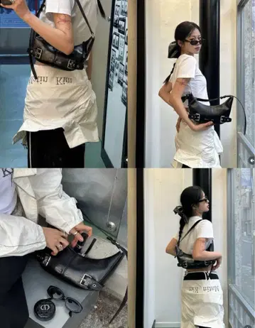 마사 김 블랙 숄더백