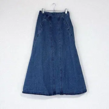 [ 새상품급 ] Libra Cue 데님 플레어 스커트 블루 F