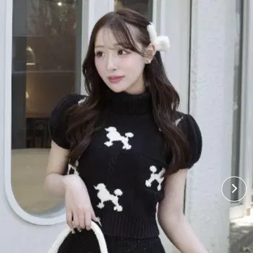 Darich 다리치 푸들 실루엣 니트 상의