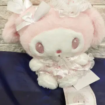 화이트 딸기 티타임 시리즈 후와쿠타 봉제 인형 마이멜로디 산리오