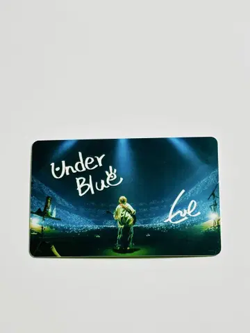 Eve under blue CD 파랑 바탕반 혜택 카드 새상품