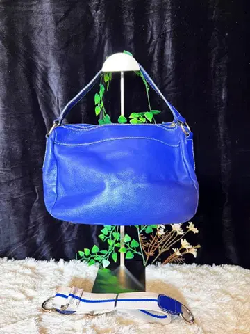 FURLA 파란색 가죽풍 숄더백