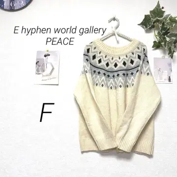 10172 E hyphen world gallery PEACE 니트