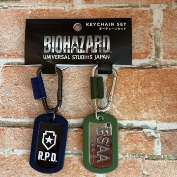 USJ 유니버셜 할로윈 바이오하자드 바이오 키체인 R.P.D.