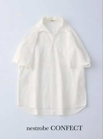 nest Robe CONFECT 린넨 풀오버 셔츠 화이트