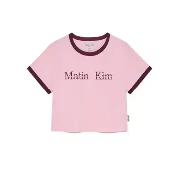 Matin Kim 반팔T셔츠 핑크