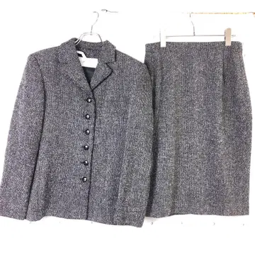 레트로 올드 클래시컬 트레디셔널 Genny 구제 의류 트위드 셋업