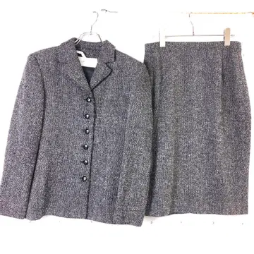 레트로 올드 클래시컬 트레디셔널 Genny 구제 의류 트위드 셋업