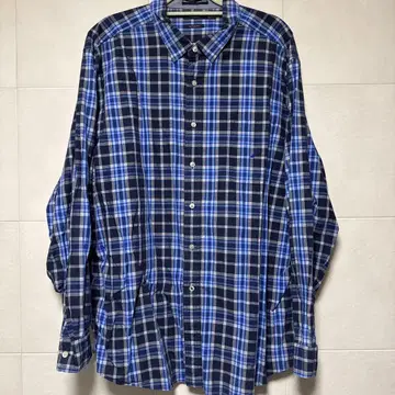 NAUTICA 체크 무늬 긴팔 셔츠 XXL