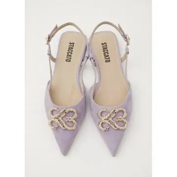 스타카토 STACCATO 예쁜 색상 로우힐 펌프스 스웨이드 23.5