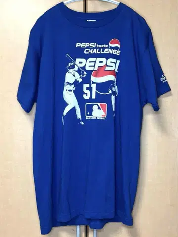 빈티지 MLB 이치로 펩시 티셔츠 프리