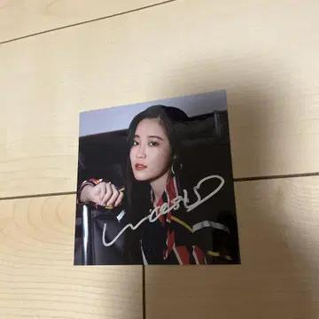 와시오 레이나 친필 사인 오리지널 스티커
