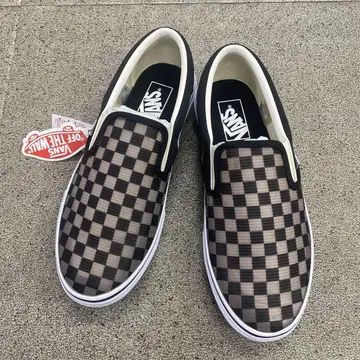 Vans 슬립온 블랙/체크 택 포함 새상품