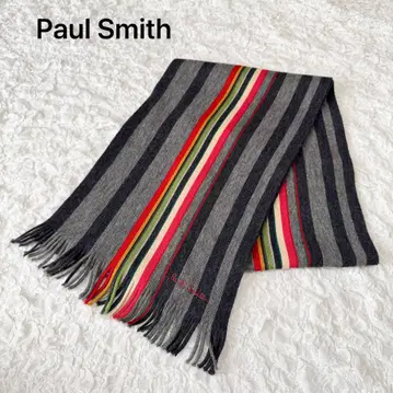 새상품급 Paul Smith 폴스미스 멀티 컬러 머플러 울