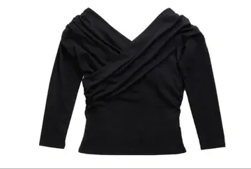 Asymmetric Cotton-blend Jersey Top 블랙 M