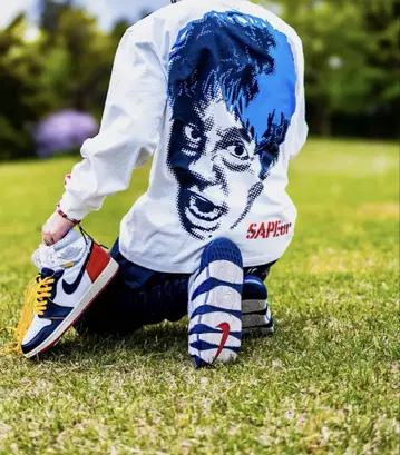 BLUE HEAD HAMADA L/S TEE 블루 헤드 파랑 L