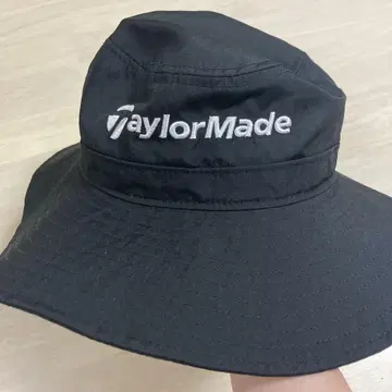 TaylorMade 블랙 버킷햇 프리 사이즈 골프 모자