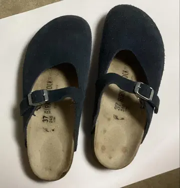 버켄스탁 스트랩 가죽 샌들 37