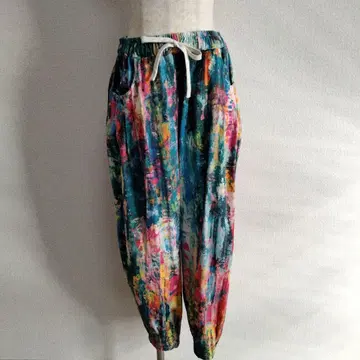 새상품 BRILLANTEart 프린트 컬러풀 팬츠