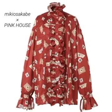 MIKIOSAKABE x PINK HOUSE 프릴 블라우스