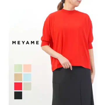 MEYAME(메야메) COTTON KNIT TEE 레드