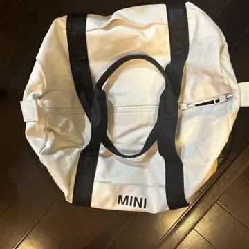 미니 딜러에서 구매한 화이트 MINI 보스턴 백