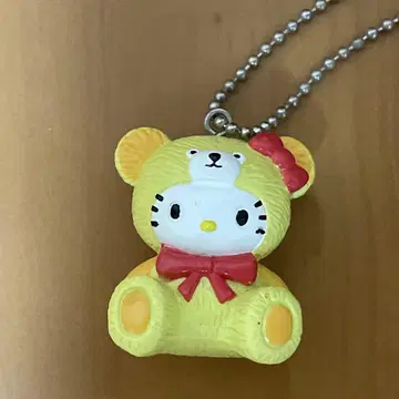 헬로키티 테디베어 키티 마스코트 볼체인 키링