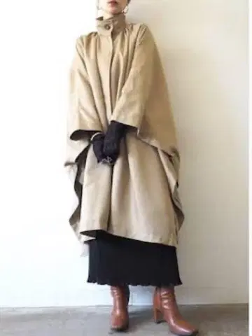 루미에 판초 코트 베이지/루미에