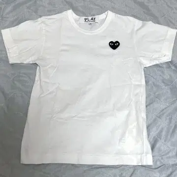 PLAY comme des garons 원포인트 T셔츠 xxs 화이트